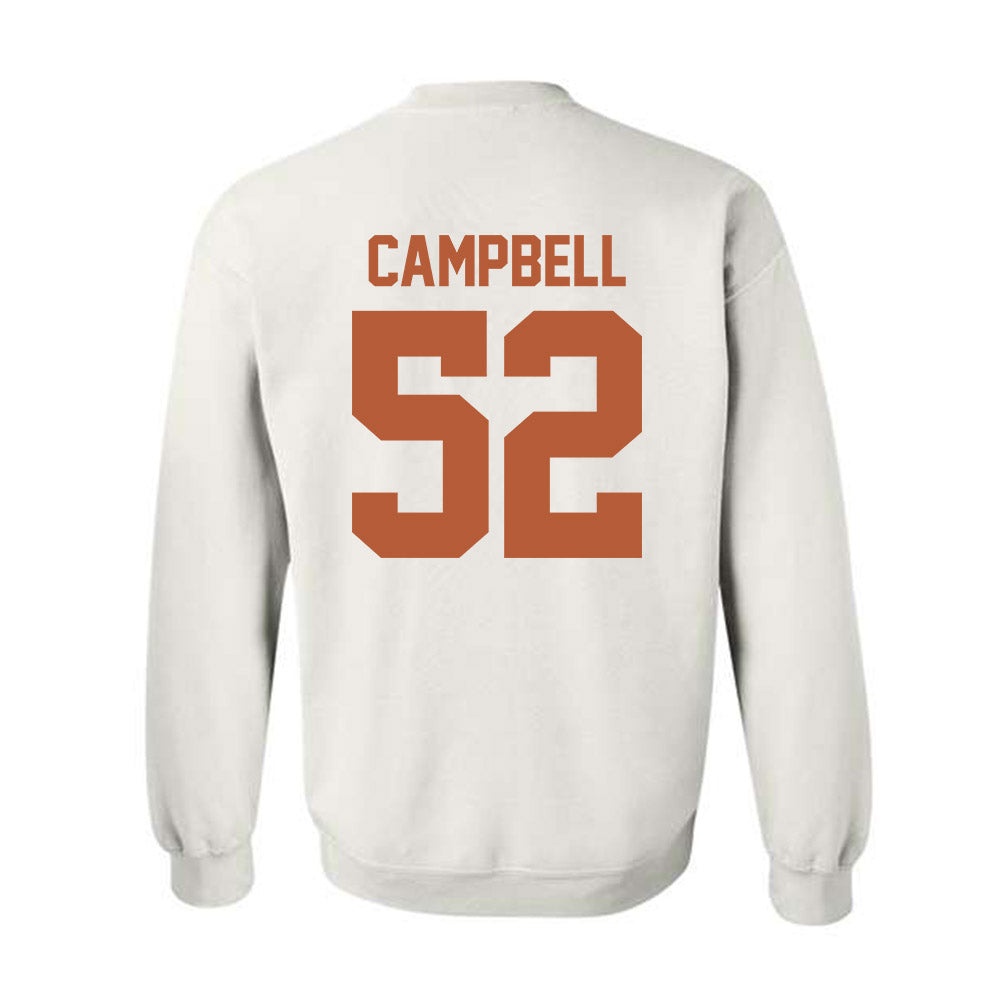 Texas - NCAA Football : Dj Campbell - Crewneck Sweatshirt Classic Shersey