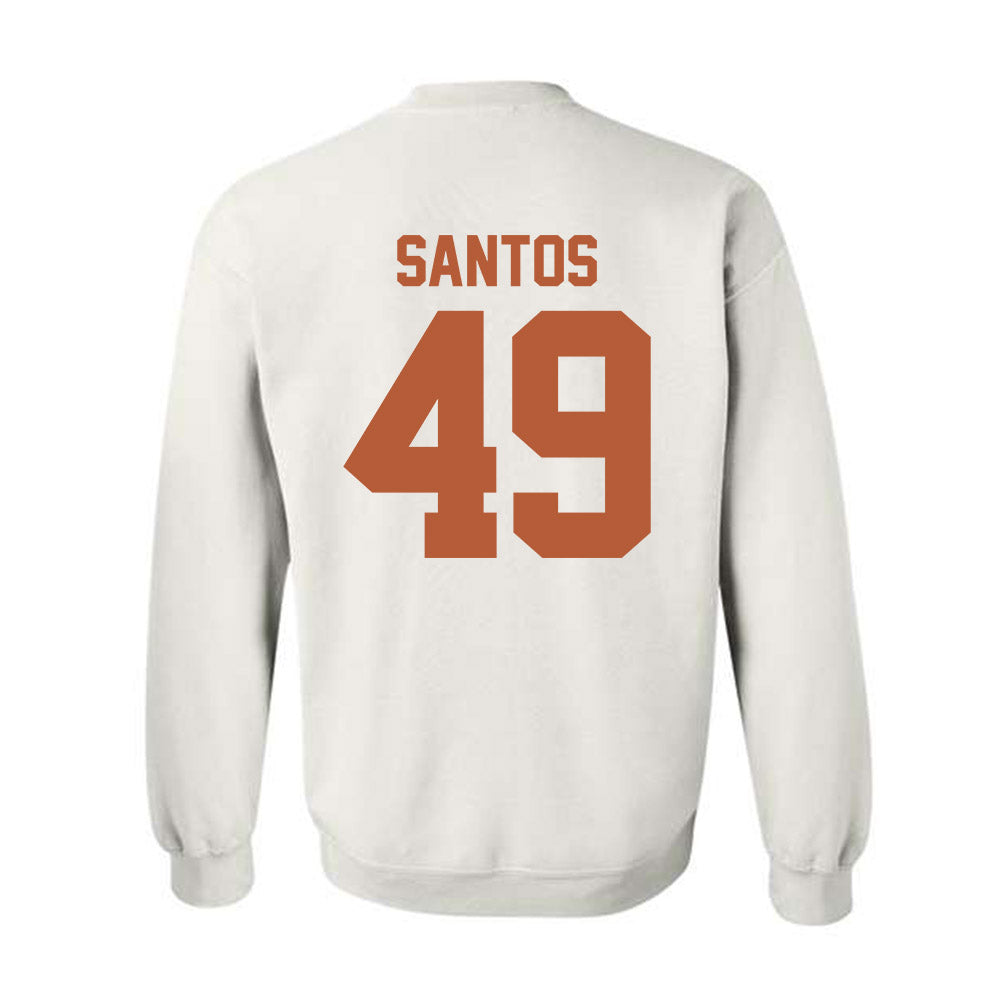 Texas - NCAA Baseball : Oliver Santos - Crewneck Sweatshirt Classic Shersey