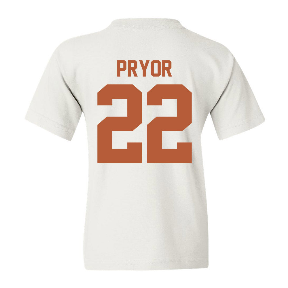 Texas - NCAA Men's Basketball : Devon Pryor - Youth T-Shirt Classic Shersey