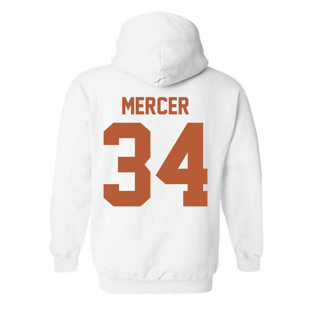 Texas - NCAA Baseball : Will Mercer - Hooded Sweatshirt Classic Shersey