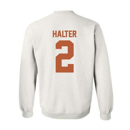 Texas - NCAA Women's Volleyball : Emma Halter - Crewneck Sweatshirt Classic Shersey