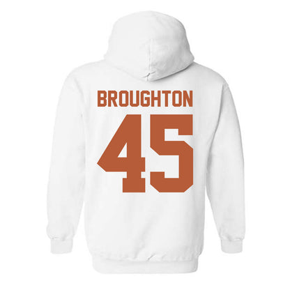 Texas - NCAA Football : Vernon Broughton - Hooded Sweatshirt Classic Shersey