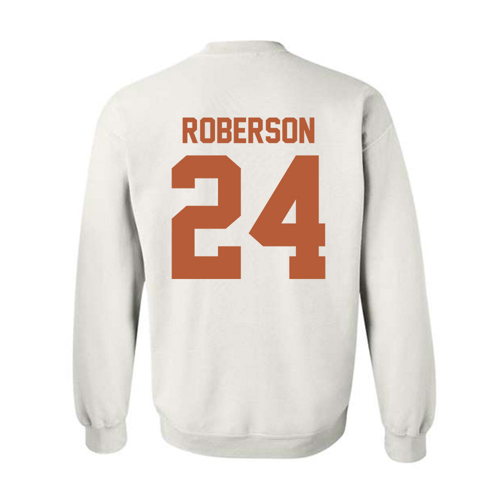 Texas - NCAA Football : Warren Roberson - Crewneck Sweatshirt Classic Shersey