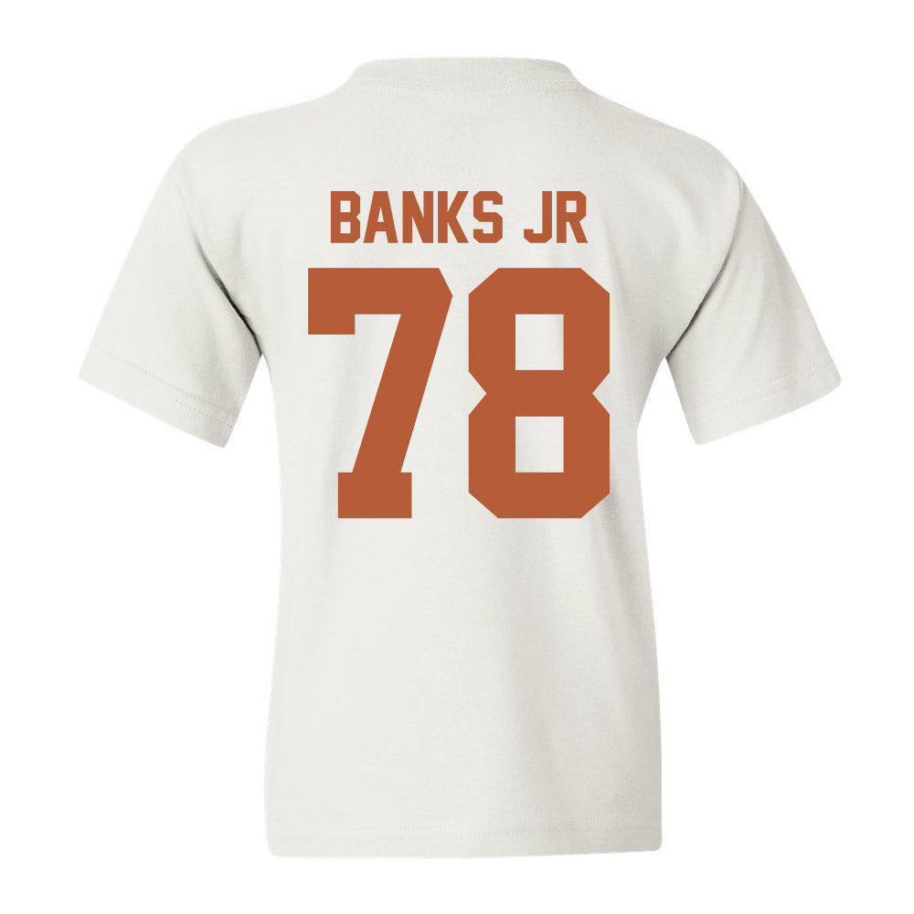 Texas - NCAA Football : Kelvin Banks Jr - Youth T-Shirt Classic Shersey