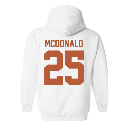 Texas - NCAA Football : Jelani McDonald - Hooded Sweatshirt Classic Shersey