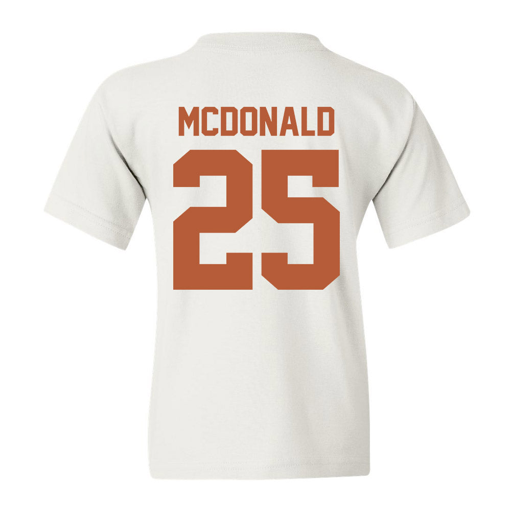 Texas - NCAA Football : Jelani McDonald - Youth T-Shirt Classic Shersey