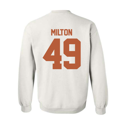 Texas - NCAA Football : Thatcher Milton - Crewneck Sweatshirt Classic Shersey