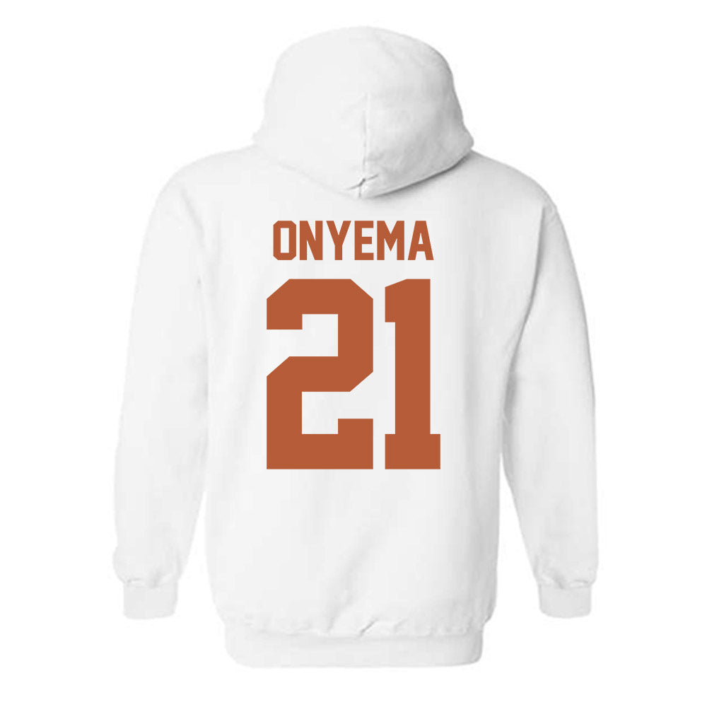 Texas - NCAA Men's Basketball : Ze'rik Onyema - Hooded Sweatshirt Classic Shersey