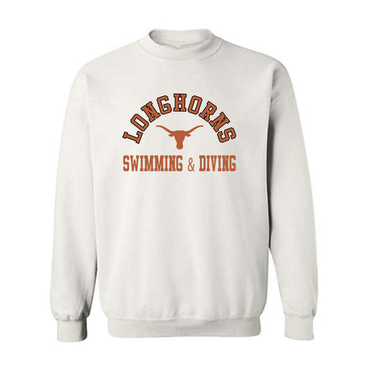 Texas - NCAA Men's Swimming & Diving : David Johnston - Crewneck Sweatshirt Classic Shersey