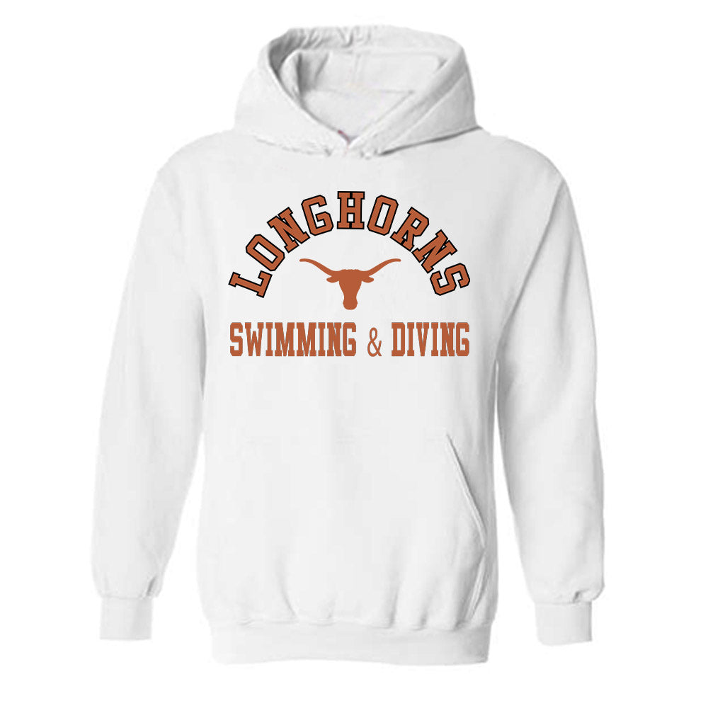 Texas - NCAA Men's Swimming & Diving : David Johnston - Hooded Sweatshirt Classic Shersey