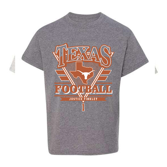 Texas - NCAA Football : Justice Finkley - Youth T-Shirt Classic Fashion Shersey
