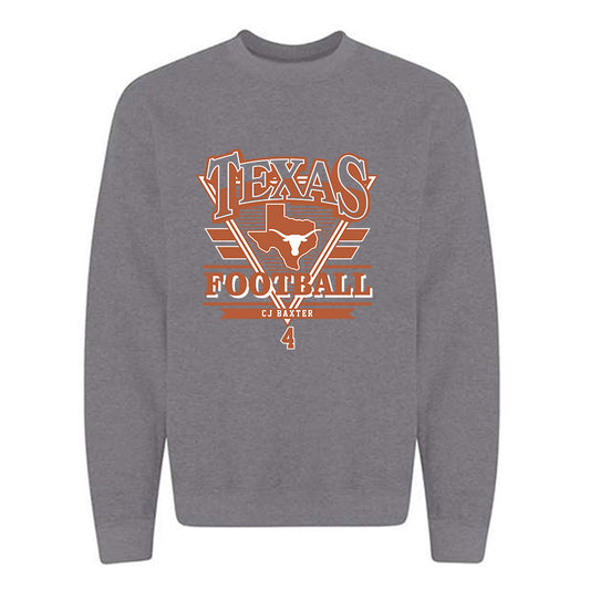 Texas - NCAA Football : CJ Baxter - Crewneck Sweatshirt Classic Fashion Shersey