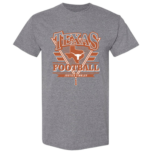 Texas - NCAA Football : Justice Finkley - T-Shirt Classic Fashion Shersey