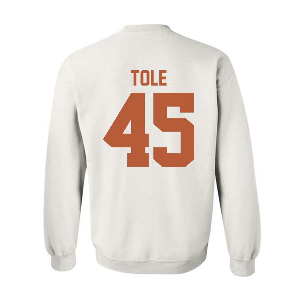 Texas - NCAA Baseball : Heston Tole - Crewneck Sweatshirt Sports Shersey