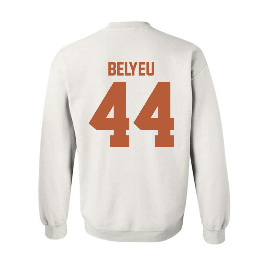 Texas - NCAA Baseball : Max Belyeu - Crewneck Sweatshirt Sports Shersey