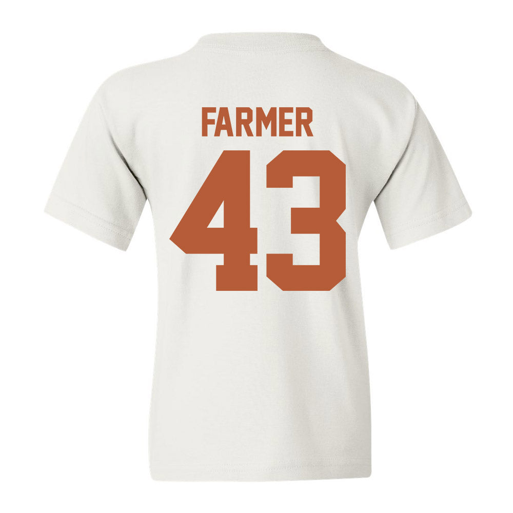 Texas - NCAA Baseball : Tommy Farmer - Youth T-Shirt Sports Shersey