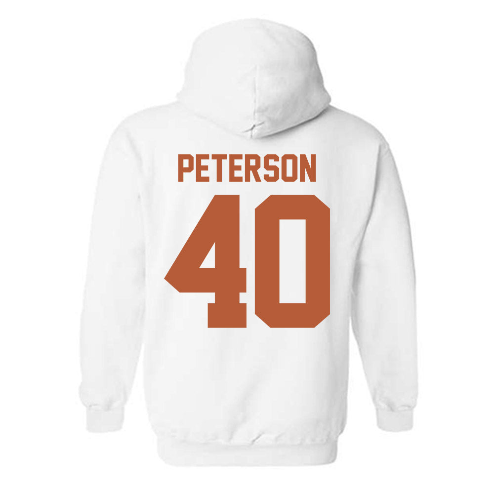 Texas - NCAA Baseball : Blake Peterson - Hooded Sweatshirt Sports Shersey