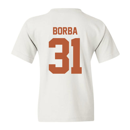 Texas - NCAA Baseball : Casey Borba - Youth T-Shirt Sports Shersey