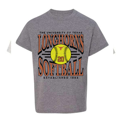 Texas - NCAA Softball : Katie Stewart - Youth T-Shirt Sports Shersey