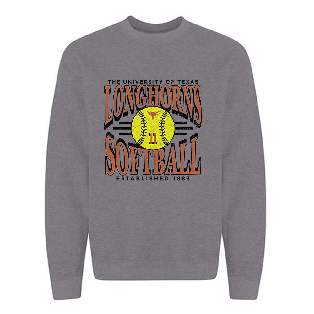 Texas - NCAA Softball : Alyssa Washington - Crewneck Sweatshirt Sports Shersey