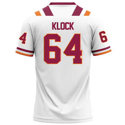 Virginia Tech - NCAA Football : Elijah Klock - Football Jersey White