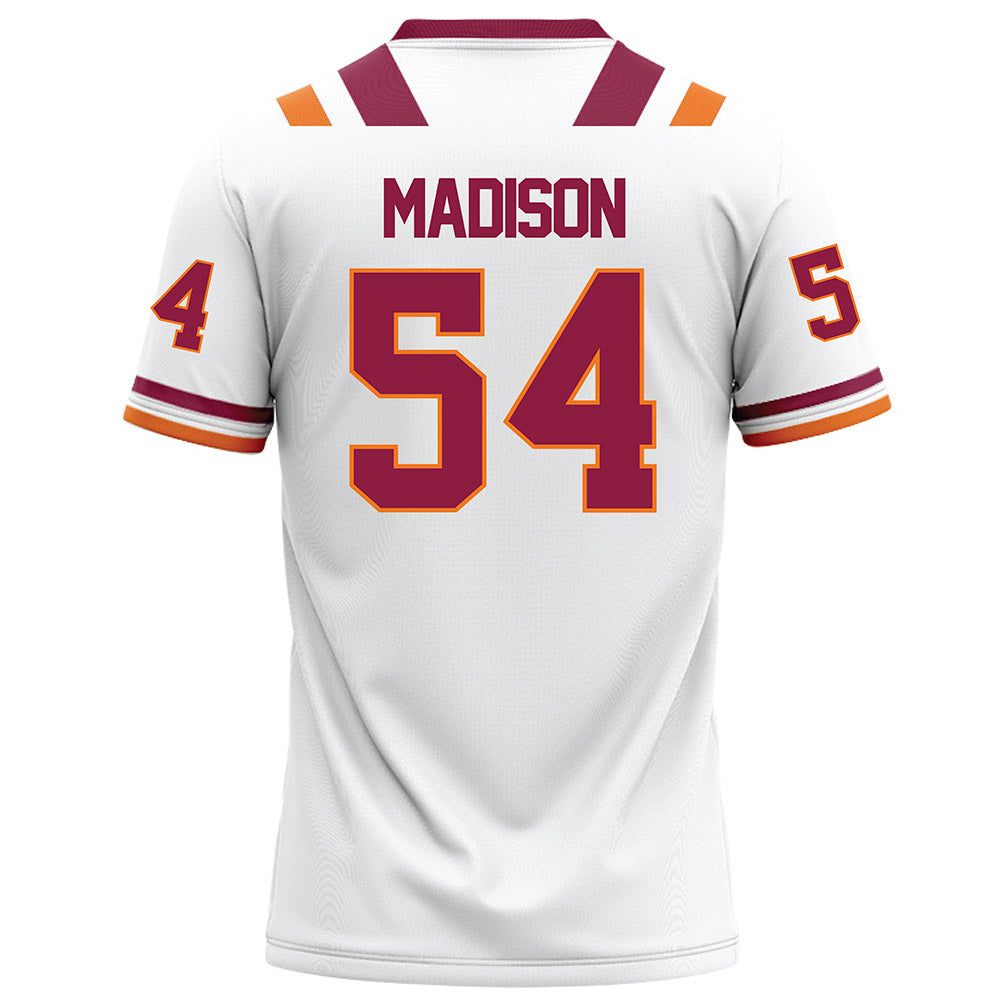 Virginia Tech - NCAA Football : Malachi Madison - Football Jersey White