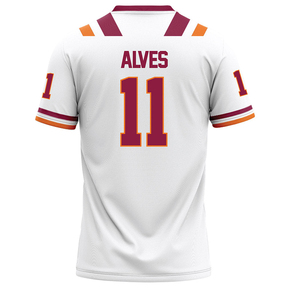 Virginia Tech - NCAA Football : Devin Alves - Football Jersey White