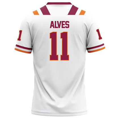 Virginia Tech - NCAA Football : Devin Alves - Football Jersey White