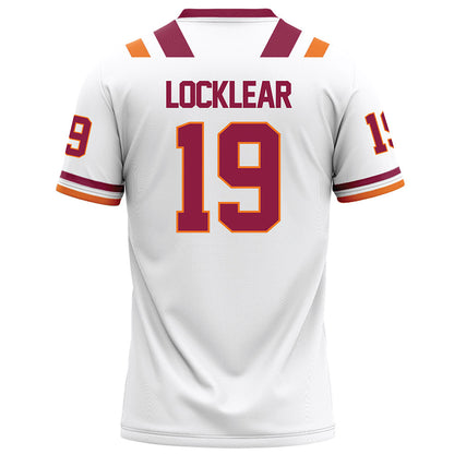 Virginia Tech - NCAA Football : Ben Locklear - Football Jersey White