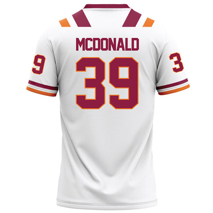 Virginia Tech - NCAA Football : Jorden McDonald - Football Jersey White