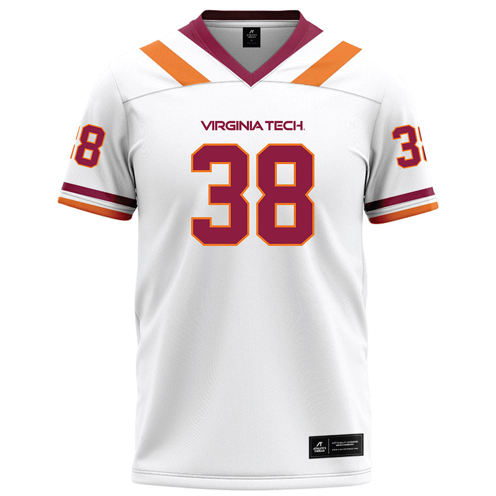 Virginia Tech - NCAA Football : Jayden McDonald - Football Jersey White