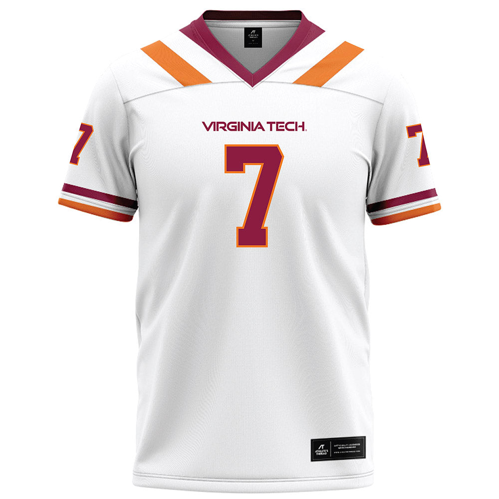 Virginia Tech - NCAA Football : Keonta Jenkins - Football Jersey White