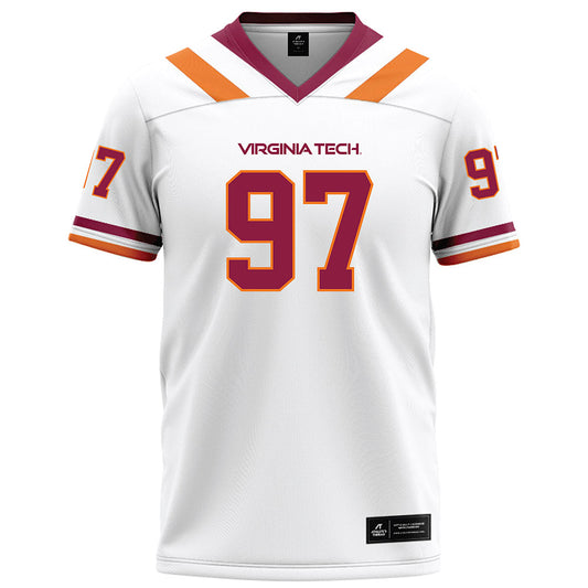 Virginia Tech - NCAA Football : John Love - Football Jersey White
