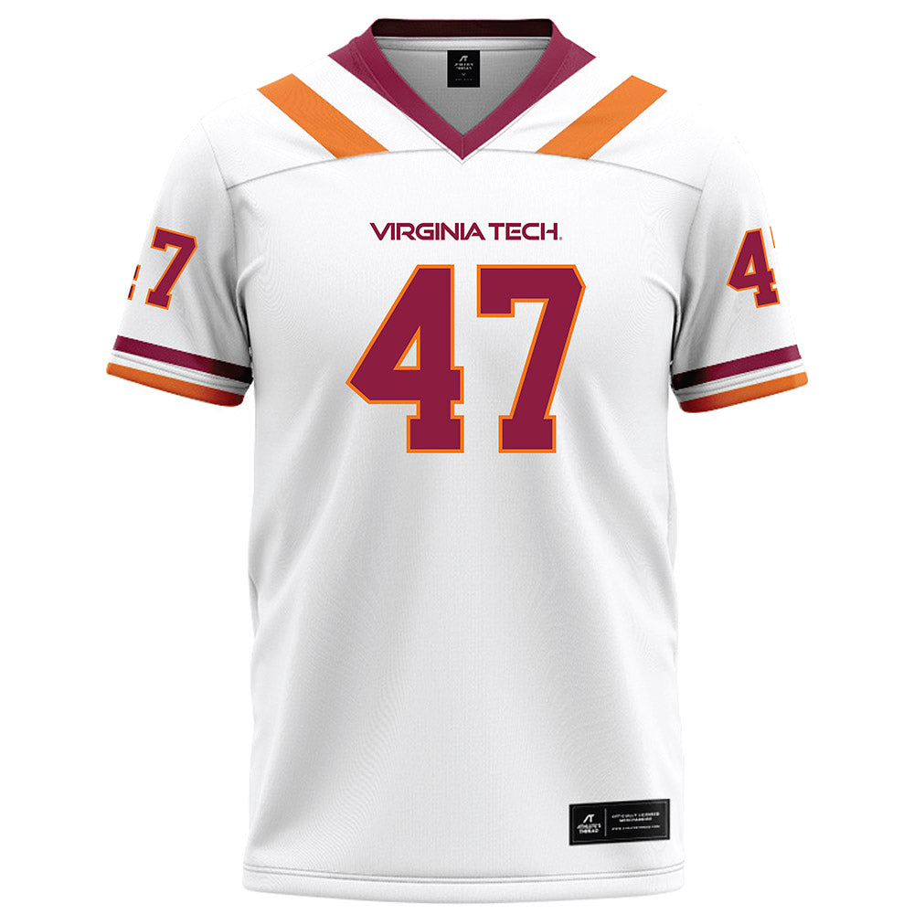 Virginia Tech - NCAA Football : Griffin Armstrong - Football Jersey White