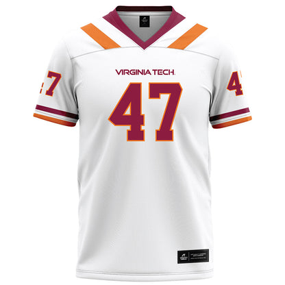 Virginia Tech - NCAA Football : Griffin Armstrong - Football Jersey White