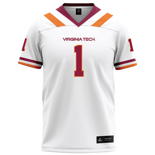 Virginia Tech - NCAA Football : Dante Lovett - Football Jersey White