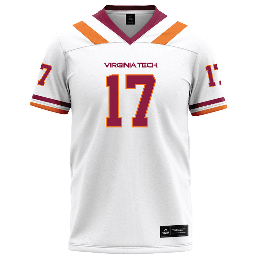 Virginia Tech - NCAA Football : Cole Nelson - Football Jersey White