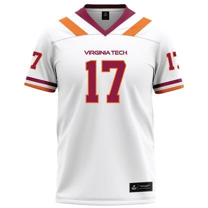 Virginia Tech - NCAA Football : Cole Nelson - Football Jersey White