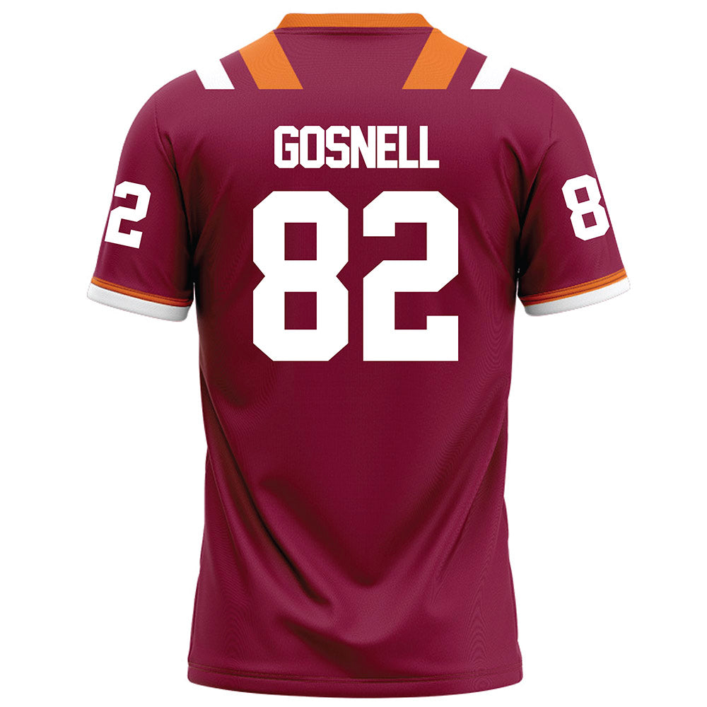 Virginia Tech - NCAA Football : Benji Gosnell - Football Jersey Maroon