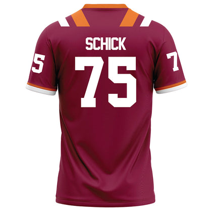 Virginia Tech - NCAA Football : Bob Schick - Football Jersey Maroon