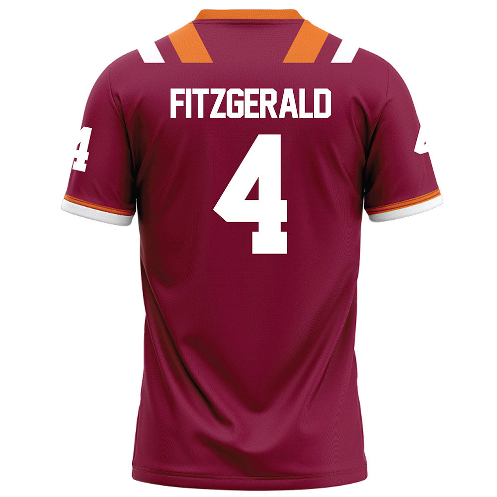 Virginia Tech - NCAA Football : Chance Fitzgerald - Football Jersey Maroon