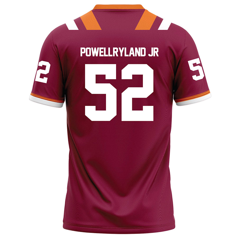 Virginia Tech - NCAA Football : Antwaun Powell-Ryland Jr - Football Jersey Maroon