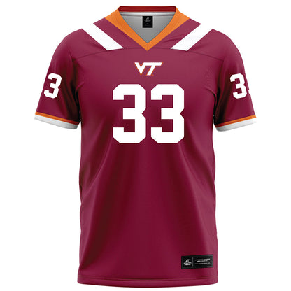 Virginia Tech - NCAA Football : Miles Ellis - Football Jersey Maroon