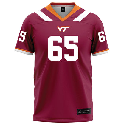 Virginia Tech - NCAA Football : Xavier Chaplin - Football Jersey Maroon