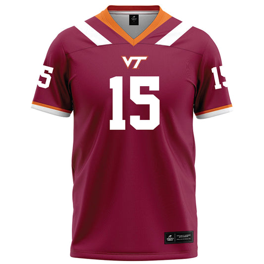 Virginia Tech - NCAA Football : Jaylen Jones - Football Jersey Maroon