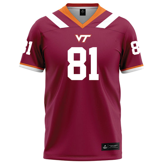Virginia Tech - NCAA Football : Jordan Tapscott - Football Jersey Maroon