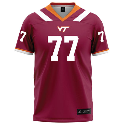 Virginia Tech - NCAA Football : Brody Meadows - Football Jersey Maroon