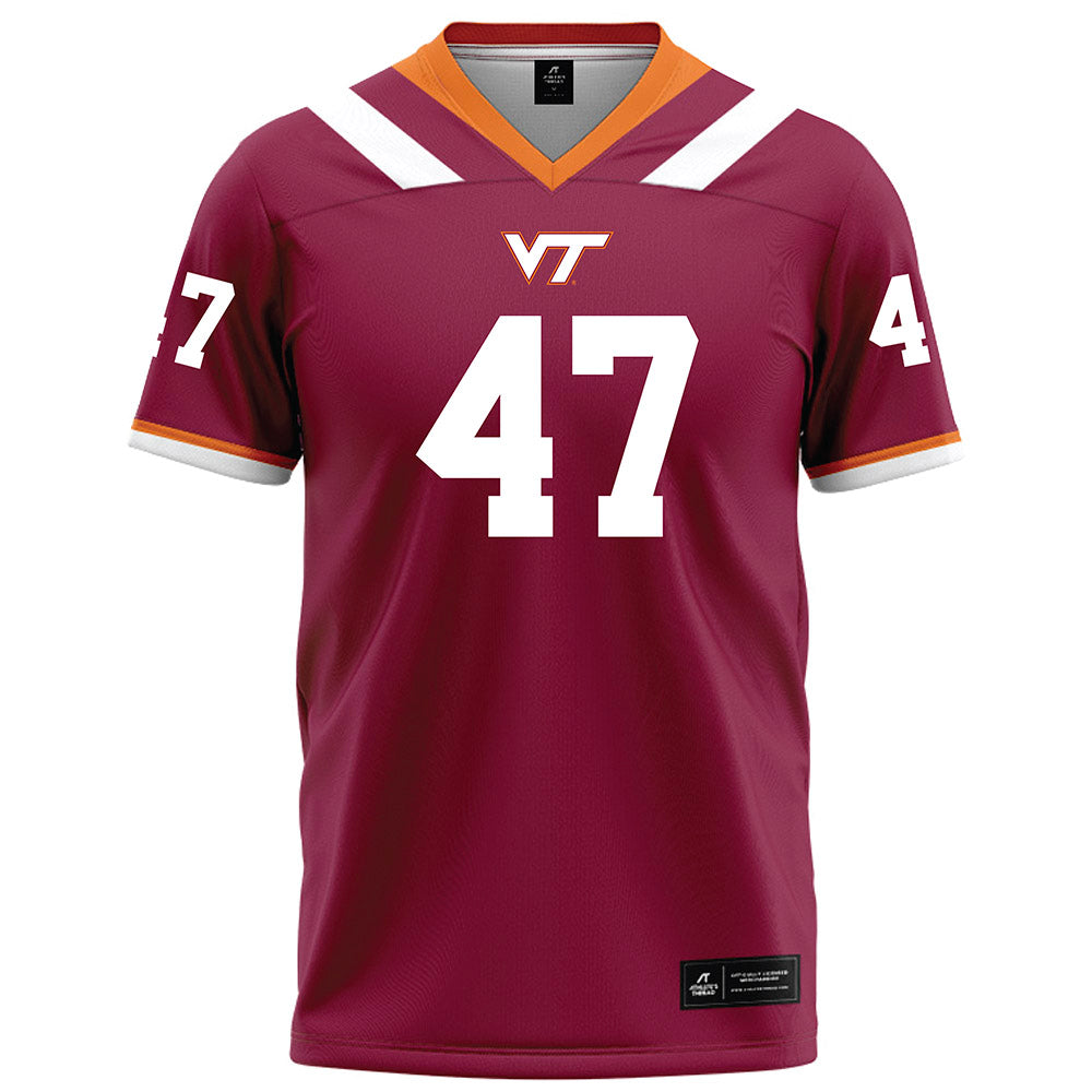 Virginia Tech - NCAA Football : Griffin Armstrong - Football Jersey Maroon