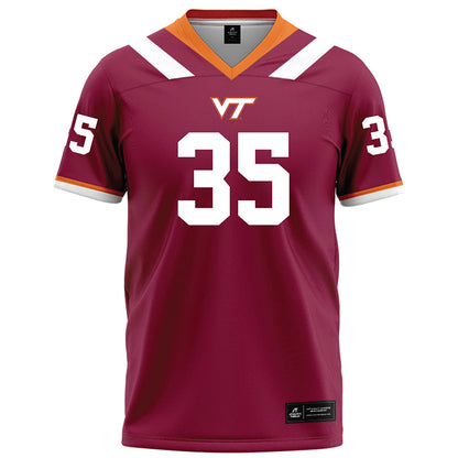 Virginia Tech - NCAA Football : Cade Herdman - Football Jersey Maroon