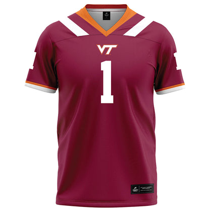 Virginia Tech - NCAA Football : Kyron Drones - Football Jersey Maroon